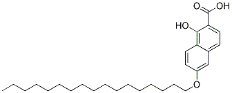 6-HEPTADECYLOXY-1-HYDROXY-NAPHTHALENE-2-CARBOXYLIC ACID Struktur