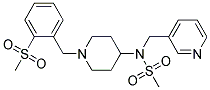 N-(1-[2-(METHYLSULFONYL)BENZYL]PIPERIDIN-4-YL)-N-(PYRIDIN-3-YLMETHYL)METHANESULFONAMIDE Struktur