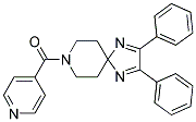 8-ISONICOTINOYL-2,3-DIPHENYL-1,4,8-TRIAZASPIRO[4.5]DECA-1,3-DIENE Struktur