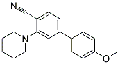 4'-METHOXY-3-PIPERIDIN-1-YL-BIPHENYL-4-CARBONITRILE Struktur