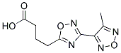 4-[3-(4-METHYL-1,2,5-OXADIAZOL-3-YL)-1,2,4-OXADIAZOL-5-YL]BUTANOIC ACID Struktur