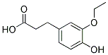 3-(3-ETHOXY-4-HYDROXYPHENYL)PROPIONIC ACID Struktur