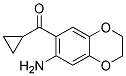 (7-AMINO-2,3-DIHYDRO-1,4-BENZODIOXIN-6-YL)(CYCLOPROPYL)METHANONE Struktur