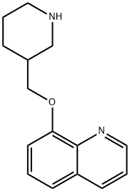 8-(3-PIPERIDINYLMETHOXY)QUINOLINE Struktur