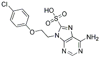 6-AMINO-9-[2-(4-CHLOROPHENOXY)ETHYL]-9H-PURINE-8-SULFONIC ACID Struktur