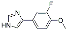 4-(3-FLUORO-4-METHOXY-PHENYL)-1H-IMIDAZOLE Struktur