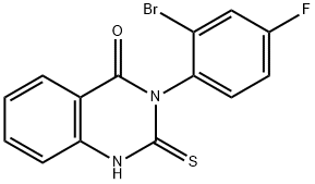 3-(2-BROMO-4-FLUOROPHENYL)-2-THIOXO-2,3-DIHYDRO-4(1H)-QUINAZOLINONE Struktur