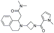 N,N-DIMETHYL-2-(2-(1-[(1-METHYL-1H-PYRROL-2-YL)CARBONYL]AZETIDIN-3-YL)-1,2,3,4-TETRAHYDROISOQUINOLIN-1-YL)ACETAMIDE Struktur