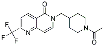 6-[(1-ACETYLPIPERIDIN-4-YL)METHYL]-2-(TRIFLUOROMETHYL)-1,6-NAPHTHYRIDIN-5(6H)-ONE Struktur