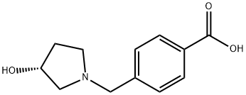 (R)-4-(3-HYDROXY-PYRROLIDIN-1-YLMETHYL)-BENZOIC ACID Struktur