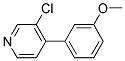 3-CHLORO-4-(3-METHOXYPHENYL)PYRIDINE Struktur