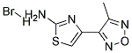 4-(4-METHYL-1,2,5-OXADIAZOL-3-YL)-1,3-THIAZOL-2-AMINE HYDROBROMIDE Struktur