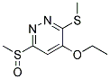 4-ETHOXY-6-METHANESULFINYL-3-METHYLSULFANYL-PYRIDAZINE Struktur