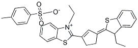 3-ETHYL-2-(3-[3-ETHYL-1-BENZOTHIOPHEN-2(3H)-YLIDENE]-1-CYCLOPENTEN-1-YL)-1,3-BENZOTHIAZOL-3-IUM 4-METHYLBENZENESULFONATE Struktur