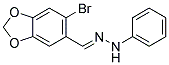 N-(6-BROMO-BENZO[1,3]DIOXOL-5-YLMETHYLENE)-N'-PHENYL-HYDRAZINE Struktur