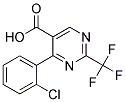 4-(2-CHLOROPHENYL)-2-TRIFLUOROMETHYL-PYRIMIDINE-5-CARBOXYLIC ACID Struktur