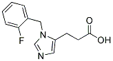 3-[3-(2-FLUOROBENZYL)IMIDAZOL-4-YL]PROPIONIC ACID Struktur