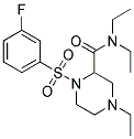 N,N,4-TRIETHYL-1-[(3-FLUOROPHENYL)SULFONYL]PIPERAZINE-2-CARBOXAMIDE Struktur