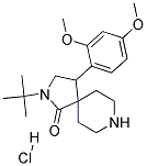 2-TERT-BUTYL-4-(2,4-DIMETHOXYPHENYL)-2,8-DIAZASPIRO[4.5]DECAN-1-ONE HYDROCHLORIDE Struktur