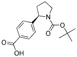 (R)-4-(1-(TERT-BUTOXYCARBONYL)PYRROLIDIN-2-YL)BENZOIC ACID Struktur