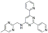 N-[(5-METHYLPYRIMIDIN-2-YL)METHYL]-6-PYRIDIN-2-YL-2-PYRIDIN-4-YLPYRIMIDIN-4-AMINE Struktur