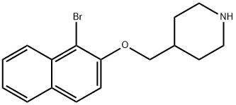 4-([(1-BROMO-2-NAPHTHYL)OXY]METHYL)PIPERIDINE Struktur