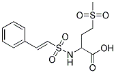 4-(METHYLSULFONYL)-2-([[(E)-2-PHENYLVINYL]SULFONYL]AMINO)BUTANOIC ACID Struktur