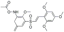 [N-[2-METHOXY-5-METHYLENE(2',4',6'-TRIMETHOXYSTYRYLSULFONYL) PHENYL] AMINO] ACETIC ACID Struktur