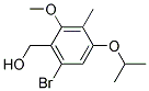 (6-BROMO-4-ISOPROPOXY-2-METHOXY-3-METHYL-PHENYL)-METHANOL Struktur