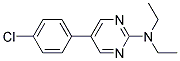 5-(4-CHLOROPHENYL)-N,N-DIETHYLPYRIMIDIN-2-AMINE Struktur