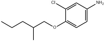 3-CHLORO-4-[(2-METHYLPENTYL)OXY]ANILINE Struktur