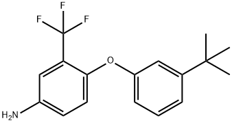 4-[3-(TERT-BUTYL)PHENOXY]-3-(TRIFLUOROMETHYL)-PHENYLAMINE Struktur