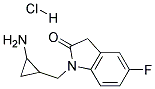 3-AMINO-1-CYCLOPROPYLMETHYL-5-FLUORO-1,3-DIHYDRO-INDOL-2-ONE HYDROCHLORIDE Struktur