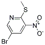 5-BROMO-2-METHYLSULFANYL-3-NITRO-PYRIDINE Struktur