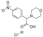 MORPHOLIN-4-YL-(4-NITRO-PHENYL)-ACETIC ACID HYDROCHLORIDE Struktur