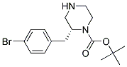 (R)-2-(4-BROMO-BENZYL)-PIPERAZINE-1-CARBOXYLIC ACID TERT-BUTYL ESTER Struktur