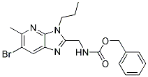 (6-BROMO-5-METHYL-3-PROPYL-3H-IMIDAZO[4,5-B]PYRIDIN-2-YLMETHYL)-CARBAMIC ACID BENZYL ESTER Struktur