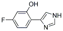 5-FLUORO-2-(1H-IMIDAZOL-4-YL)-PHENOL Struktur