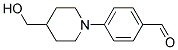 4-[4-(HYDROXYMETHYL)PIPERIDINO]BENZENECARBALDEHYDE Struktur