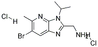 C-(6-BROMO-3-ISOPROPYL-5-METHYL-3H-IMIDAZO[4,5-B]PYRIDIN-2-YL)-METHYLAMINE DIHYDROCHLORIDE Struktur