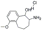 6-AMINO-1-METHOXY-6,7,8,9-TETRAHYDRO-5H-BENZOCYCLOHEPTEN-5-OL HYDROCHLORIDE Struktur