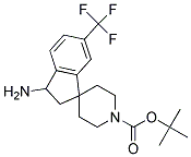 TERT-BUTYL 3-AMINO-6-(TRIFLUOROMETHYL)-2,3-DIHYDROSPIRO[INDENE-1,4'-PIPERIDINE]-1'-CARBOXYLATE Struktur