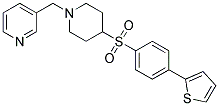 3-[(4-([4-(2-THIENYL)PHENYL]SULFONYL)PIPERIDIN-1-YL)METHYL]PYRIDINE Struktur