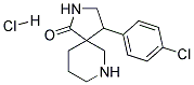 4-(4-CHLOROPHENYL)-2,7-DIAZASPIRO[4.5]DECAN-1-ONE HYDROCHLORIDE Struktur