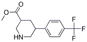 METHYL 5-(4-(TRIFLUOROMETHYL)PHENYL)PIPERIDINE-3-CARBOXYLATE Struktur