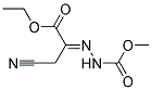 3-CYANO-2-(METHOXYCARBONYL-HYDRAZONO)-PROPIONIC ACID ETHYL ESTER Struktur