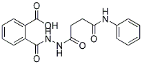 2-[N'-(3-PHENYLCARBAMOYL-PROPIONYL)-HYDRAZINOCARBONYL]-BENZOIC ACID Struktur