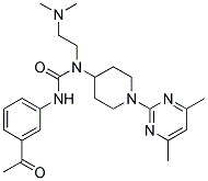 N'-(3-ACETYLPHENYL)-N-[2-(DIMETHYLAMINO)ETHYL]-N-[1-(4,6-DIMETHYLPYRIMIDIN-2-YL)PIPERIDIN-4-YL]UREA Struktur