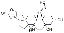 (3S,5S,8R,9S,10R,13R,14S,17R)-3,5,14-TRIHYDROXY-13-METHYL-17-(5-OXO-2,5-DIHYDRO-FURAN-3-YL)-HEXADECAHYDRO-CYCLOPENTA[A]PHENANTHRENE-10-CARBALDEHYDE OXIME Struktur