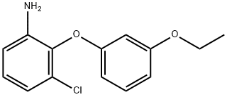 3-CHLORO-2-(3-ETHOXYPHENOXY)ANILINE Struktur